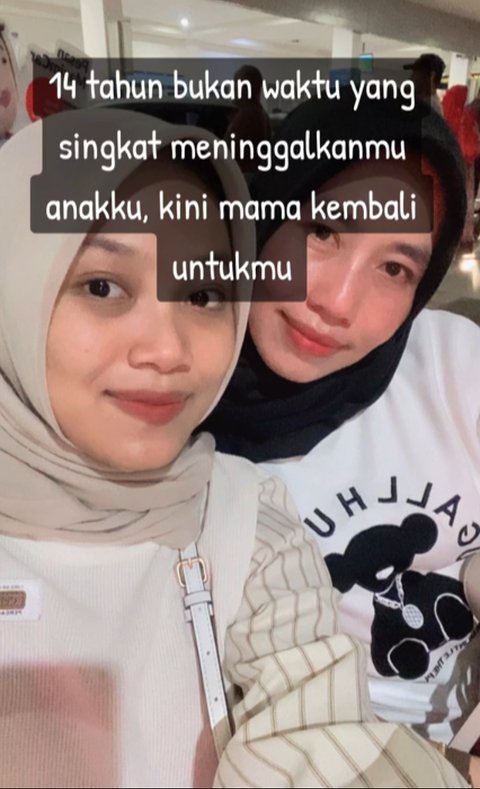 Peluk Erat Bak Lepas Kerinduan, Momen Wanita Sambut Ibunda yang Datang Dari Luar Negeri Ini Bikin Haru