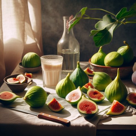 ilustrasi buah tin