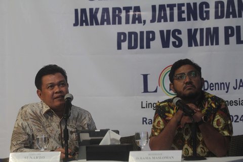 FOTO: LSI Paparkan Hasil Survei Terbaru Pilkada Jakarta 2024, RK-Siswono dan Pramono-Rano Bersaing Ketat