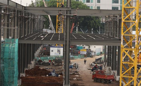 FOTO: Kondisi Terkini Proyek Perluasan Stasiun Tanah Abang, Ditargetkan Rampung Akhir 2024