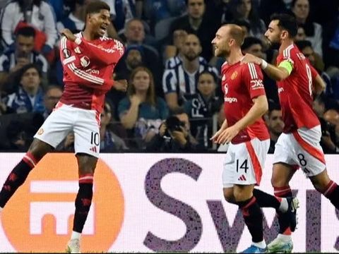 FOTO: Susah Payah MU Tahan Imbang Porto FC di Liga Europa, Diselamatkan Gol Menit Akhir Harry Maguire