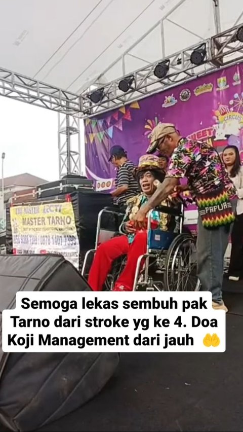 Dikabarkan Terkena Stroke , Potret Pak Tarno Tetap Profesional Mainkan Sulap Meski Duduk di Kursi Roda