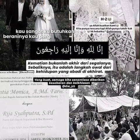 Wanita Ini Terpukul saat Calon Suami Meninggal Dunia H-2 Pernikahan, Kisahnya Bikin Haru