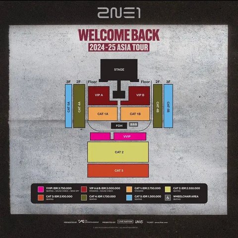 Penjualan Tiket Konser 2NE1 Dibuka Hari Ini, Segini Harga Tiket 2024-25 2NE1 Asia Tour (Welcome Back)