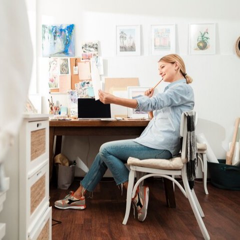 meja belajar adjustable