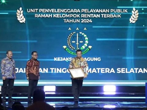 Kejati Sumsel Juaranya Pelayanan Publik Ramah Kelompok Rentan Terbaik 2024