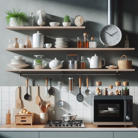 5 Desain Rak Dapur Minimalis yang Cocok untuk Dapur Cantik Impian, Fungsional dan Praktis