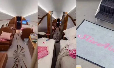 Paris Hilton di depan salah satu jet pribadinya. (Dok: IG @parishilton https://www.instagram.com/parishilton?igsh