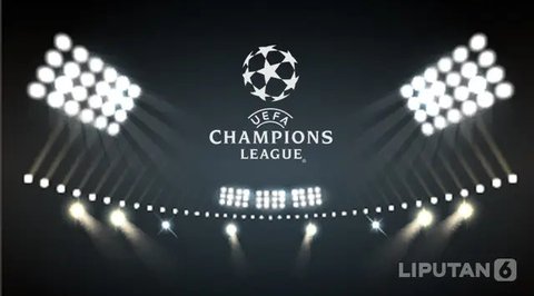 Ilustrasi Logo dan trofi Liga Champions. (AFP/Valery Hache)