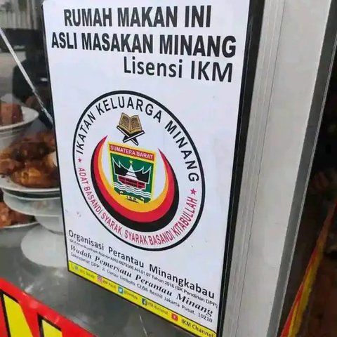 Klarifikasi Andre Rosiade Picu Ramainya Seruan Boikot Rumah Makan Padang Berlisensi IKM.  foto: Twitter @Indonesia_malu