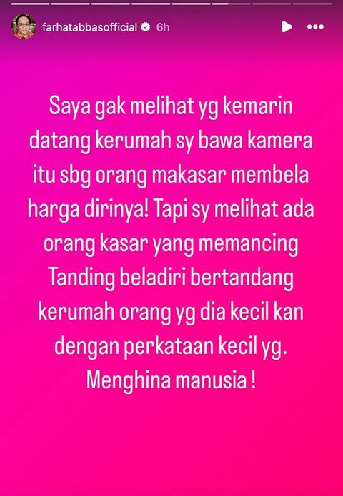 Habis disatroni Denny Sumargo, Farhat Abbas malah curhat panjang lebar di medsos. Ia berencana mengajari Densu rendah hati dan minta maaf secara terbuka. (Foto: Dok. Instagram @sumargodenny)