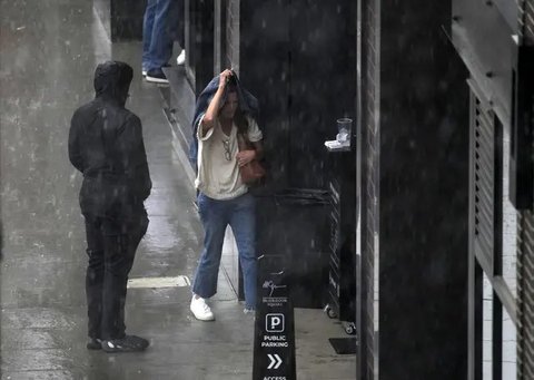 ilustrasi Foto Hujan Es (iStockphoto)