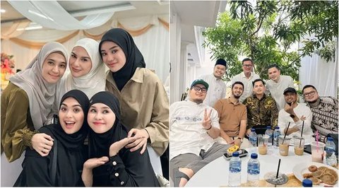 Potret tamu artis di acara tasyakuran rumah baru Irish Bella dan Haldy Sabri. (sumber: Instagram/_irishbella_/lisyanurrahmii)