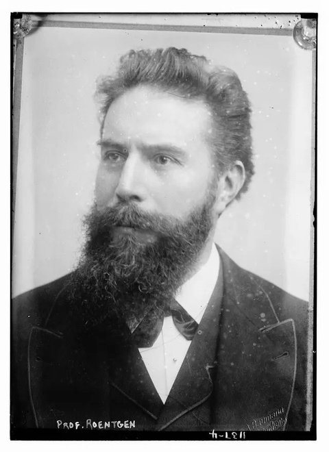 Ilustrasi Wilhelm Conrad Roentgen dan temuannya, sinar-X. (Wikimedia Commons)