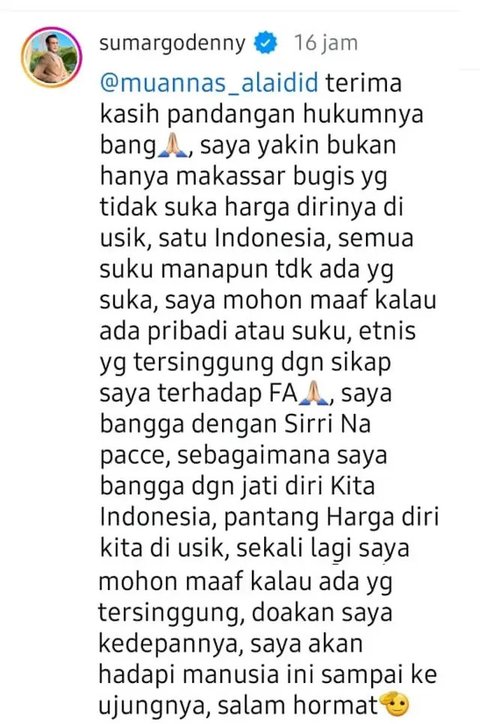 Denny Sumargo. (Foto: Instagram @sumargodenny)