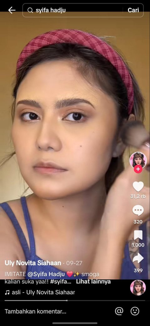 Tutorial Makeup Syifa Hadju, Hasilnya Mirip Bak Kembar di TikTok