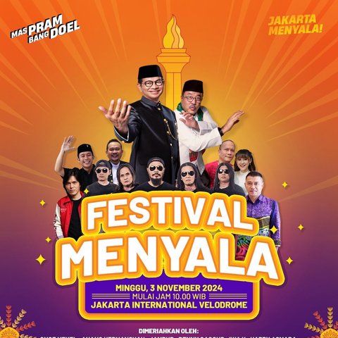 Kampanye Akbar Pramono - Rano Usung Politik Riang Gembira Bertema Festival Menyala