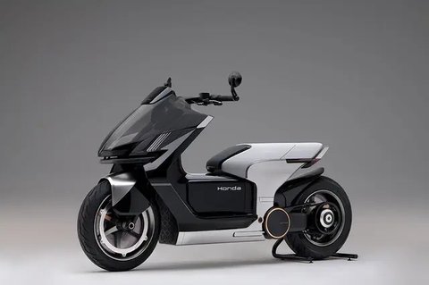 Konsep EV Fun yang mejeng pada gelaran EICMA 2024. (Honda Global/ Rendy Yansah)