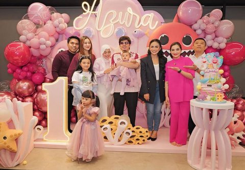 7 Foto Ulang Tahun Pertama Azura, Anak Bungsu Atta dan Aurel, Dihadiri Kris Dayanti serta Gen Halilintar