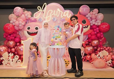 7 Foto Ulang Tahun Pertama Azura, Anak Bungsu Atta dan Aurel, Dihadiri Kris Dayanti serta Gen Halilintar