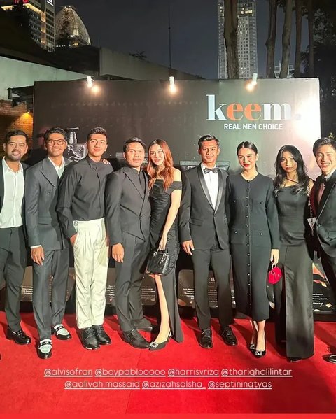 Momen Pratama Arhan dan Azizah Salsha hadiri acara bareng usai isu perselingkuhan. (sumber: Instagram/thariqhalilintar/arhanazizah.official)