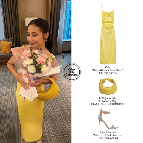 Pakai Dress Ratusan Ribu, Potret Prilly Latuconsina Cantik & Elegan dengan Outfit Serba Kuning 'Menyala' Disorot