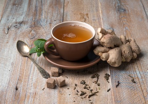 Ilustrasi wedang jahe./Copyright shutterstock.com