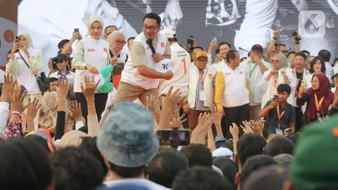 Konsep kampanye akbar RIDO memiliki nuansa meriah dan gembira. (Liputan6.com/Herman Zakharia)