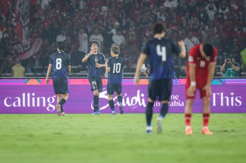 FOTO: Timnas Indonesia Menyerah 0-4 di Tangan Jepang