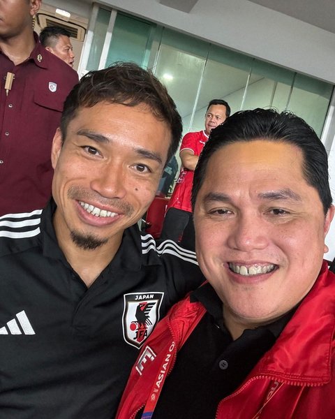 Reuni Erick Thohir dengan Pemain Jepang Nagatomo