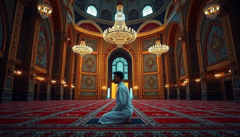 Ilustrasi sholat tasbih (dok.Freepik)