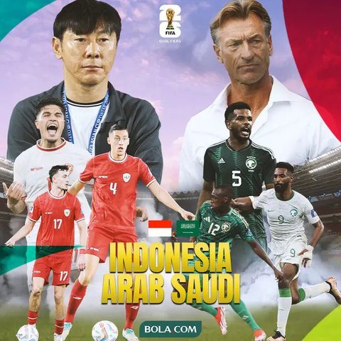 Kualifikasi Piala Dunia 2026 Zona Asia - Timnas Indonesia Vs Arab Saudi (Bola.com/Adreanus Titus)