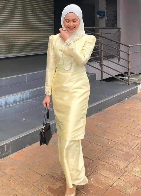 Dress Satin Full Tile yang Menawan dan Glamor (Credit: Shopee/Raisha Gamis)