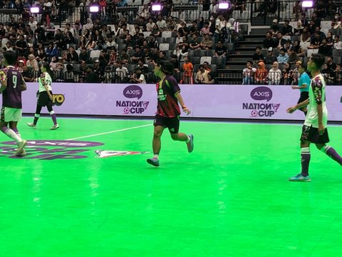 Aksi kocak Bondol JPG dalam Fun Match Selebriti ANC 2024.