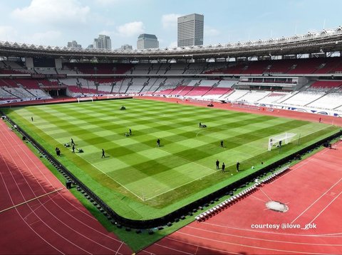 FOTO: Kondisi Terbaru Rumput GBK Jelang Duel Timnas Indonesia vs Timnas Arab Saudi