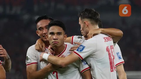 Gelandang Timnas Indonesia, Marselino Ferdinan, mencetak gol ke Gawang Arab Saudi pada matchday 6 Kualifikasi Piala Dunia 2026 Zona Asia di Stadion Utama Gelora Bung Karno (SUGBK), pada Se