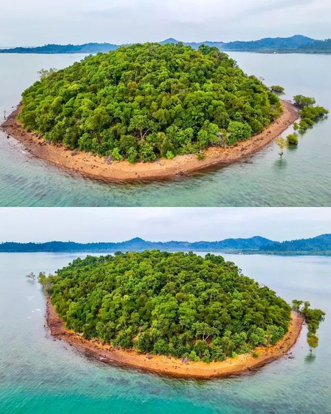 Penampakan Viral Pulau Indonesia Dijual Rp 12 Miliar (Sumber: Tiktok/fhomesjkt)