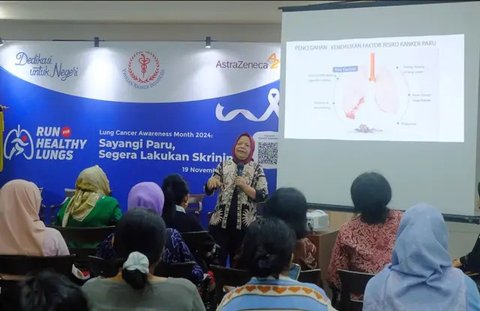 Ketua Bidang Ilmiah Yayasan Kanker Indonesia (YKI) Prof. Elisna mengungkapkan bahwa kini sudah makin banyak pasien kanker paru di usia 40-an.