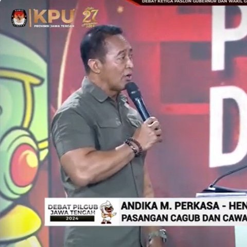 Debat, Andika Targetkan Pertumbuhan Ekonomi Jateng Hingga 6,5% & Kemiskinan Ekstrem 0%