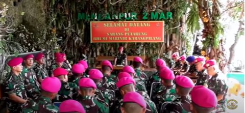 Merinding Pesan sang Komandan di Sarang Petarung Prajurit Korps Marinir