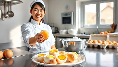 Ilustrasi telur rebus. Credit: freepik.com