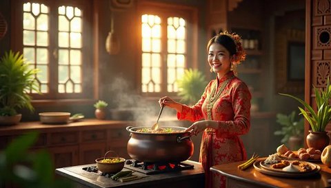 Ilustrasi memasak ayam rendang/credit: unsplash.com/jason