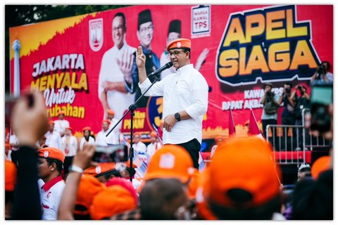 FOTO: Momen Anies dan Ahok Satu Barisan Dukung Pramono-Rano di Pilkada Jakarta