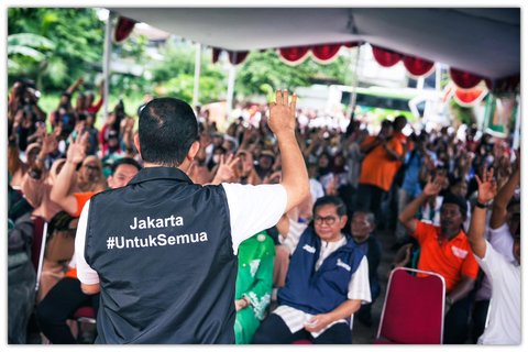 FOTO: Momen Anies dan Ahok Satu Barisan Dukung Pramono-Rano di Pilkada Jakarta