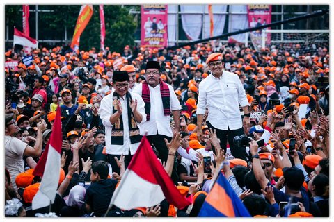 FOTO: Momen Anies dan Ahok Satu Barisan Dukung Pramono-Rano di Pilkada Jakarta