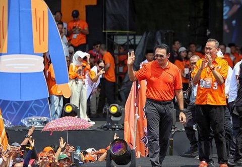 FOTO: Momen Anies dan Ahok Satu Barisan Dukung Pramono-Rano di Pilkada Jakarta