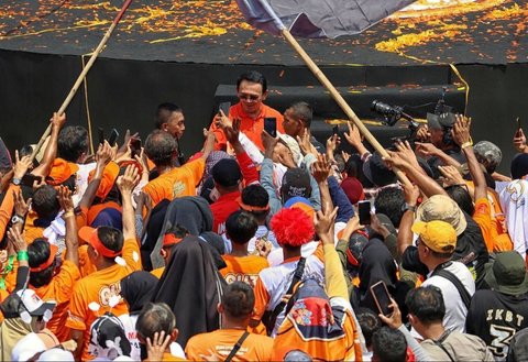 FOTO: Momen Anies dan Ahok Satu Barisan Dukung Pramono-Rano di Pilkada Jakarta