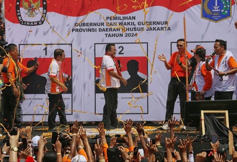 FOTO: Momen Anies dan Ahok Satu Barisan Dukung Pramono-Rano di Pilkada Jakarta