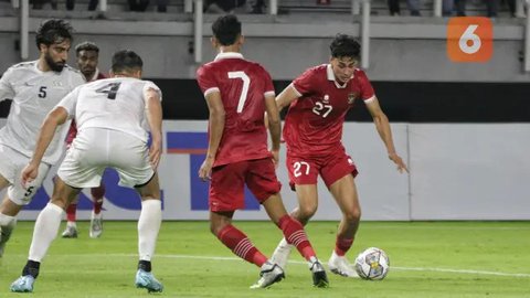 Selebrasi pemain Timnas Indonesia U-23, Rafael William Struick setelah mencetak gol ke gawang Chinese Taipei U-23 dalam pertandingan Grup K Kualifikasi Piala Asia U-23 2024 di Stadion Mana