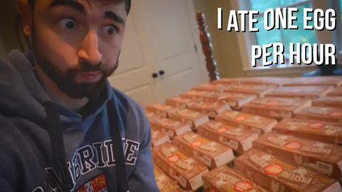 Experimen Nick Norwitz Makan 720 Telur (Credit: Youtube/Nick Norwitz @nicknorwitzPhD)